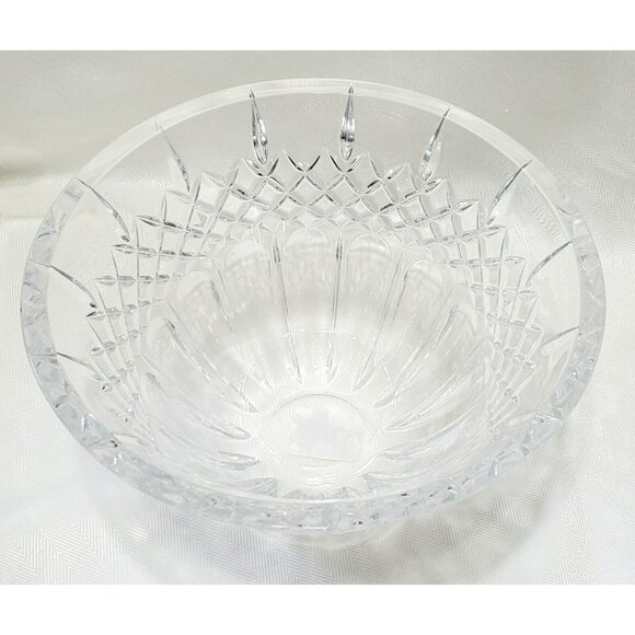 New Marquis Waterford Crystal Bowl Fruit Dessert Salad Serving Dish Germany 8" - Picture 4 of 16